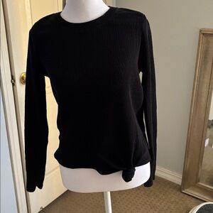 Madewell Black Knit Top